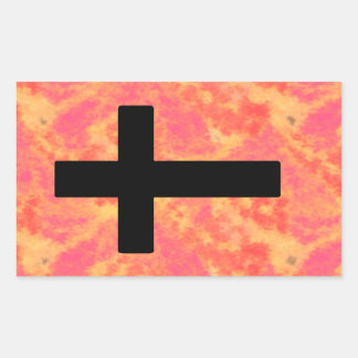 Christian Kor Stickers Sunrise Färg Background Rektangulärt Klistermärke
