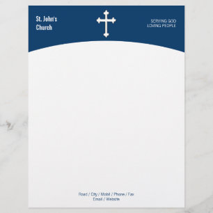 Christian Kor Symbol Letterhead Brevhuvud