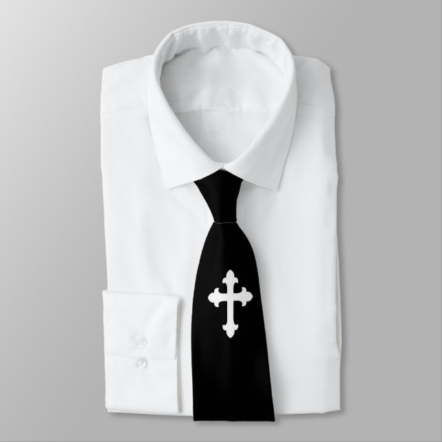 Christian Kor Symbol White Black Slips (Bunden)
