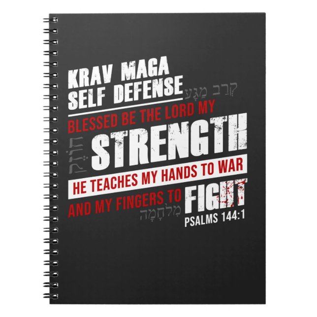 Christian Krav Maga Self-Defense Anteckningsbok (Framsidan)