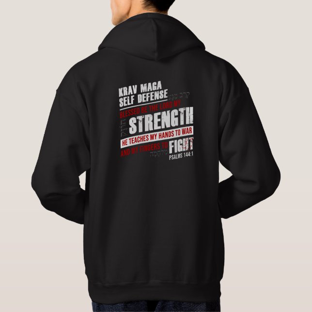 Christian Krav Maga Self Defense Hoodie (Baksida)