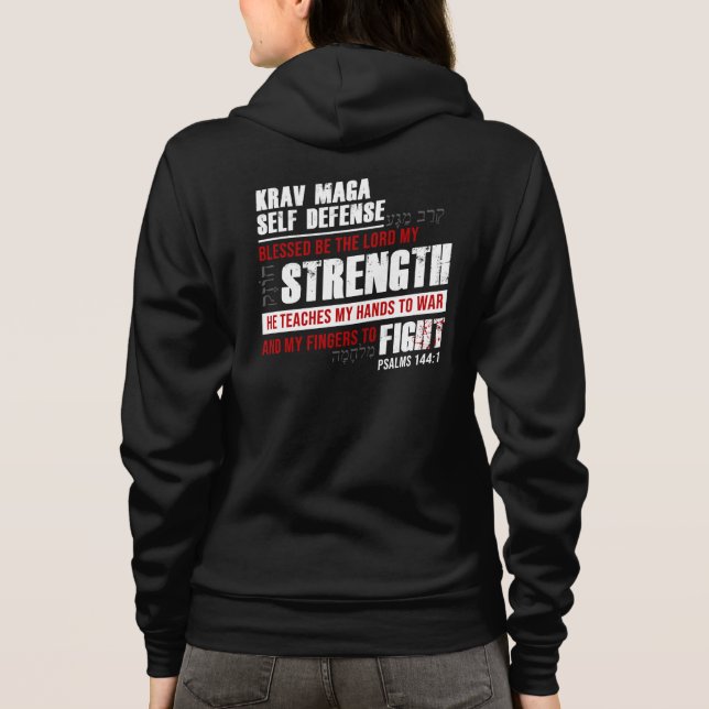 Christian Krav Maga Self Defense T Shirt (Baksida)