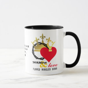 Christian Krona Thorns Heart Jesus Påsk Mugg