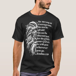 Christian Lejon Joshua 19 Bli modig bibl T Shirt