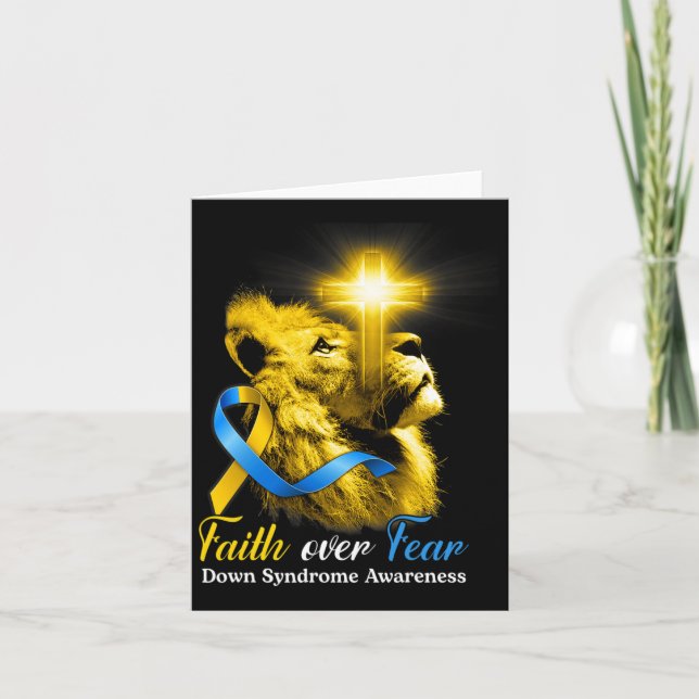 Christian Lejon Kor Faith over Fear Down Syndrome Kort (Framsida)