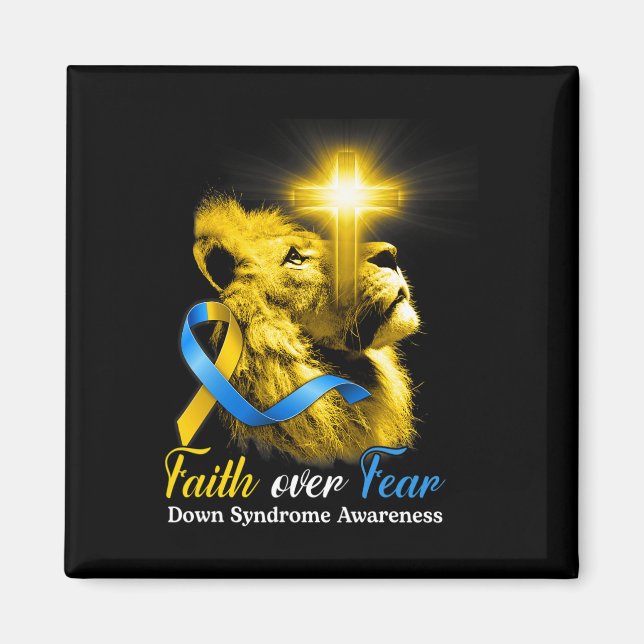 Christian Lejon Kor Faith over Fear Down Syndrome Magnet (Framsidan)