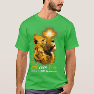 Christian Lejon Kor Faith over Fear National ADHD T Shirt