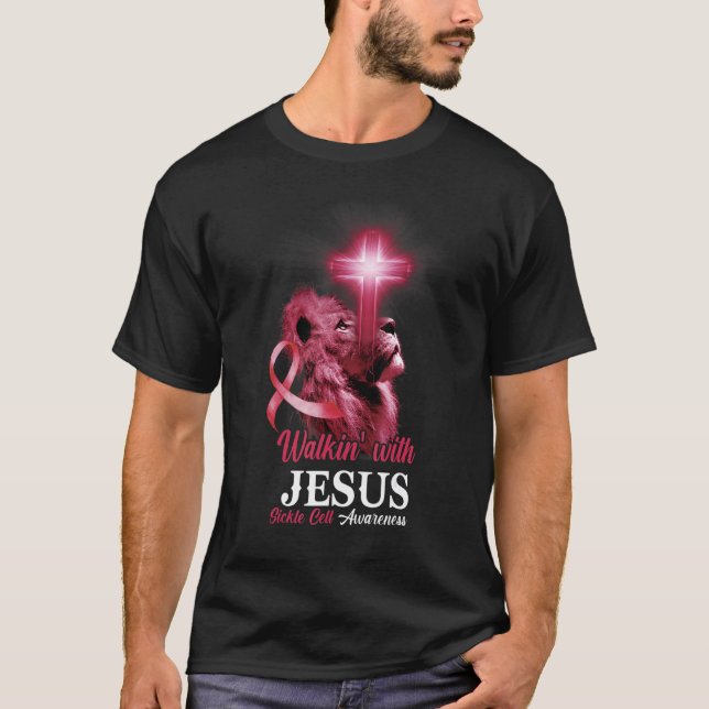 Christian Lejon Kor Religiösa Say Sickle Cell T Shirt (Framsida)