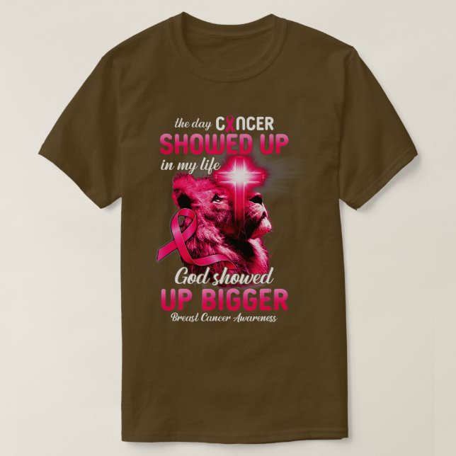 Christian Lejon Kor Rosa Ribbon Breast Cancer Awa T Shirt (Design framsida)