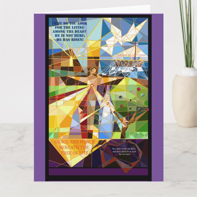 Christian Lent Påsk Helgdag Card Kort (Framsida)