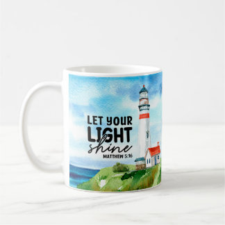 Christian Let your Light Shine Matthew 5:16 Kaffemugg