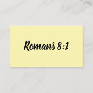 Christian Life Verse Bible Scripture Romans 8:1