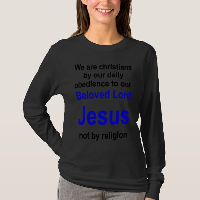 Christian lifestyle Multilingual Series English ve T Shirt (Framsida)