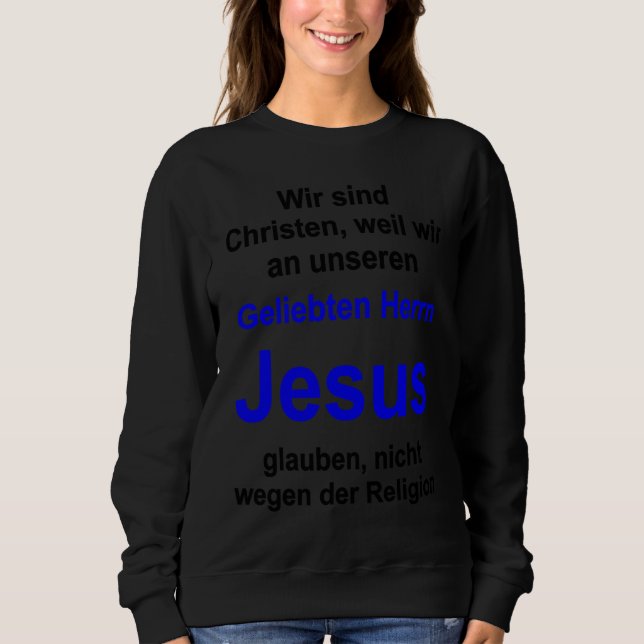Christian lifestyle Multilingual Series German ver T Shirt (Framsida)