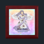 Christian lily angel minnesask<br><div class="desc">Lily Angel Gift Box, Angel Kläder, Angel t-shirts, Angel-gåvor av ArtMuvz Illustration. Charming Christian Angel födelsedag och julklappar, till väskan, mugg, hatt. Gelgåvor är ett tänkbart och meningsfullt sätt att visa någon du bryr dig om. Oavsett om du är tittar för en gåva till en vän, familjemedlem eller älskad, finns...</div>
