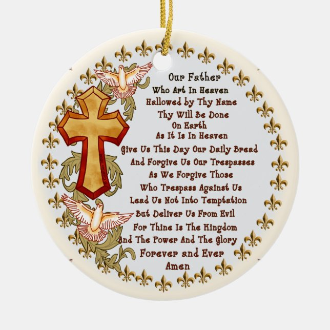 Christian Lords Prayer ornament (Framsidan)