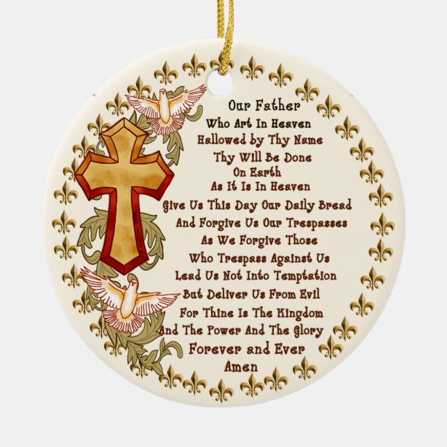 Christian Lords Prayer Ornament (Framsidan)