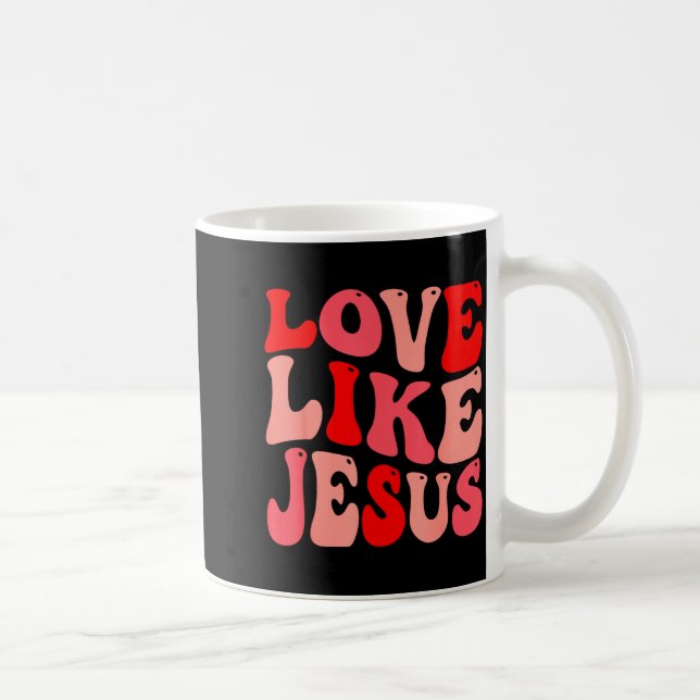 Christian Love Like Jesus Valentine Small  Kaffemugg (Höger)