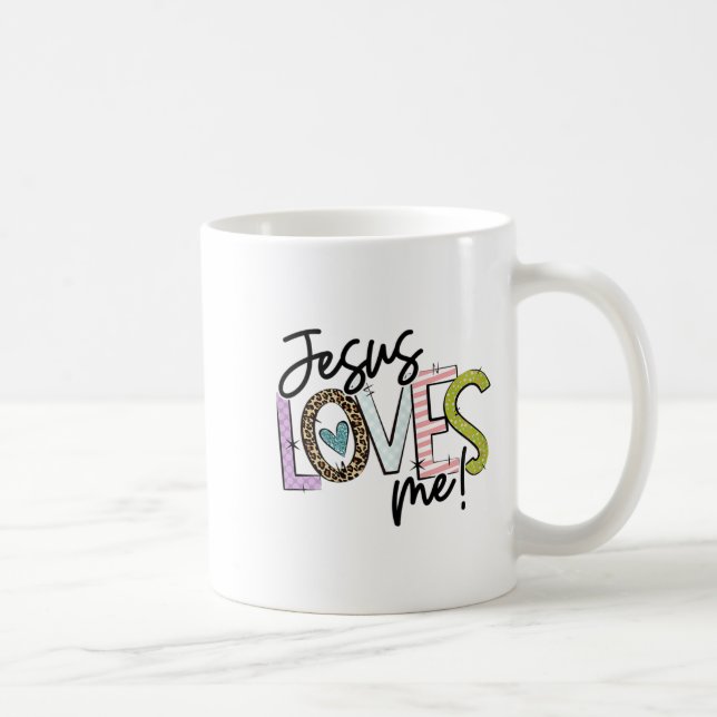 Christian Love Quote Gift For New Believers Jesus  Kaffemugg (Höger)