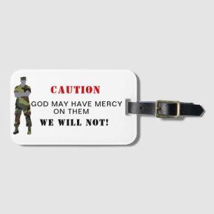 Christian Luggage Taggs - Gud kan ha Mercy Gift Bagagebricka