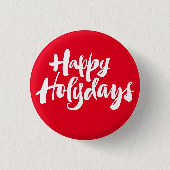 Christian Lycklig Holydays Helgdagar Jul Red Knapp (Framsida)