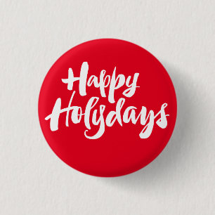 Christian Lycklig Holydays Helgdagar Jul Red Knapp