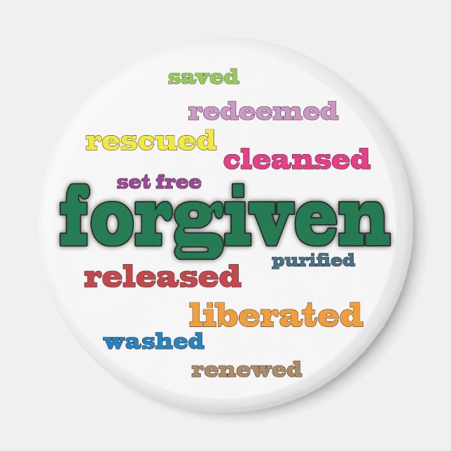 Christian magnet: Forgivien Magnet (Framsidan)