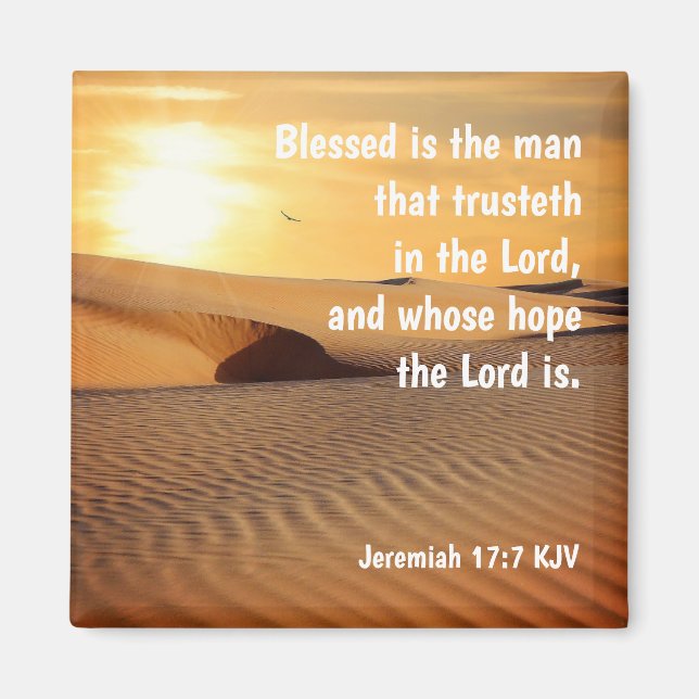 Christian Magnet Jeremiah 17:7 (Framsidan)