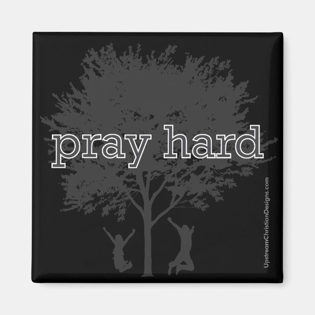 Christian magnet: Pray Hard Magnet (Framsidan)