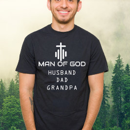 Christian Man of God Make Pappa Grandpa Anpassning T Shirt