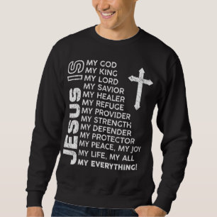 Christian Manar Boys Kids Jesus Lång Ärmad Tröja