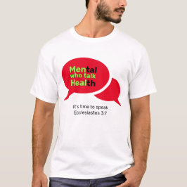 Christian MANAR SOM PRATAR OM HJÄLP Mental Health T Shirt