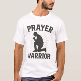 Christian Manar's T-Shirt, Prayer Warrior Bold Fai T Shirt