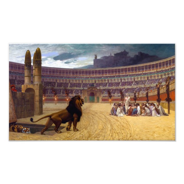 Christian Martyrs' Last Prayer | J-L Gé ô mig | Fototryck (Framsidan)