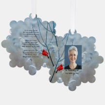 Christian Memorial Keepsaké Cardinal Red Bird