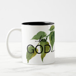 Christian "..men GOD.." Foliage Coffee Två-Tonad Mugg
