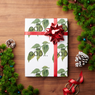 Christian "..men GOD..." Foliage Presentpapper
