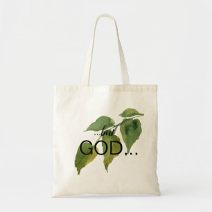 Christian "..men GOD..." Foliage Tygkasse