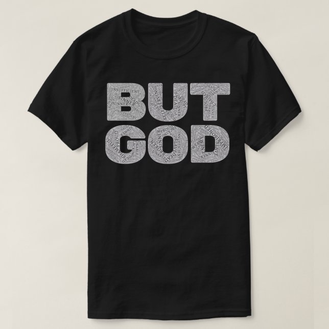 Christian, men Gud inspirationerande bibel Jesus s T Shirt (Design framsida)