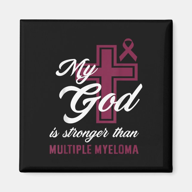Christian Min Gud är starkare än Många Myeloma Magnet (Framsidan)