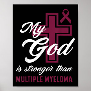 Christian Min Gud är starkare än Många Myeloma Poster