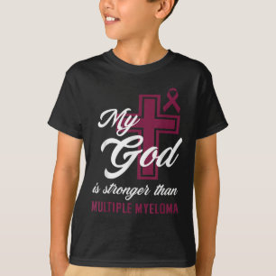 Christian Min Gud är starkare än Många Myeloma T Shirt