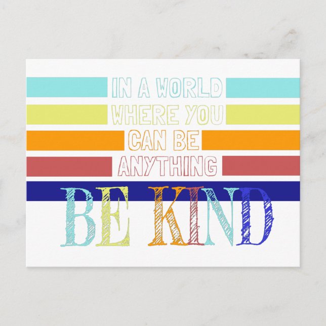 Christian Miracle Worker BE Kind Vykort (Framsida)