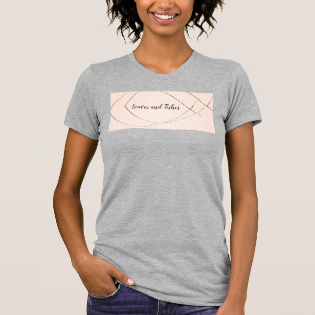 Christian Mission Loaves Fisht T shirt (Framsida)