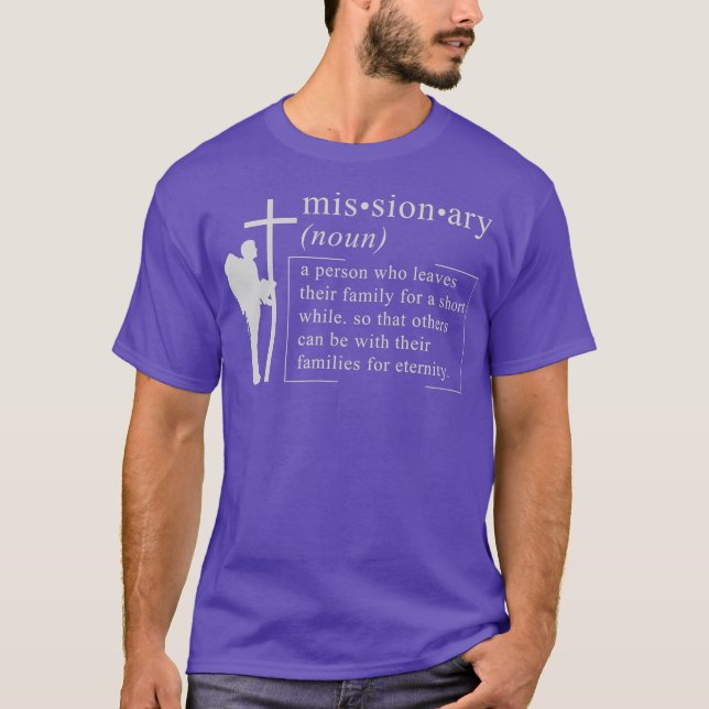 CHRISTIAN MISSION Missionary Definition Gift T Shirt (Framsida)