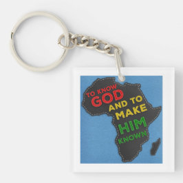 Christian Missionary Faux Felt Karta i Afrika
