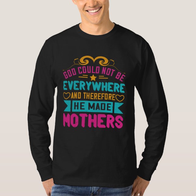 Christian Mom God Made Mothers Proud Mama s Day Re T Shirt (Framsida)