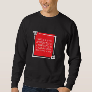 Christian Mosquito Joke Funny Deluxe Religiösa Jes Lång Ärmad Tröja
