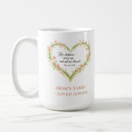 Christian Mother’s Day Floral Heart Mug Kaffemugg