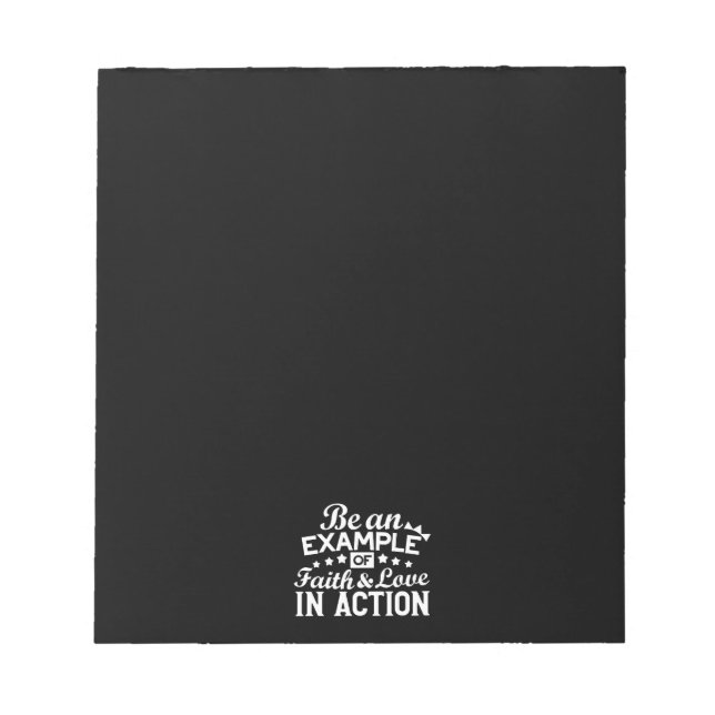 Christian Motivation Design - Faith, Kärlek och Ac Anteckningsblock (Framsida)